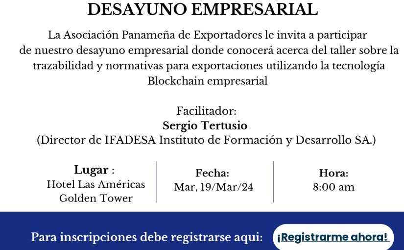 Participa del Desayuno Empresarial