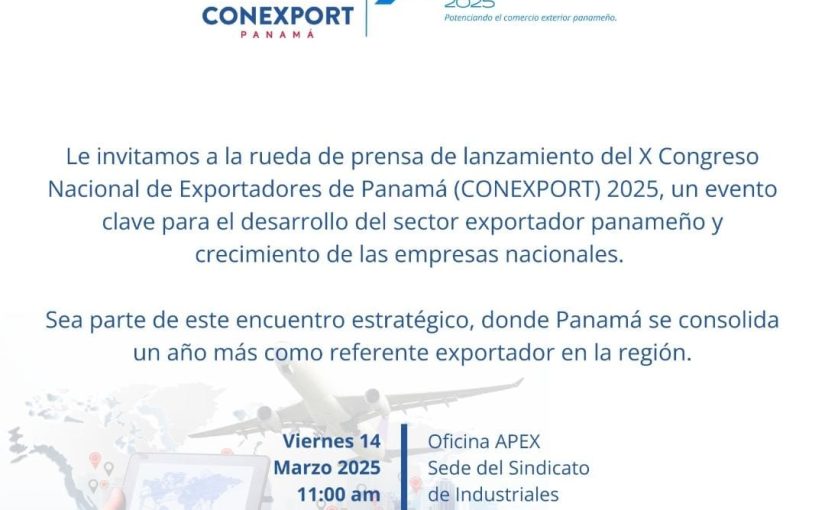 Invitación a la Rueda de Prensa de Lanzamiento de CONEXPORT 2025