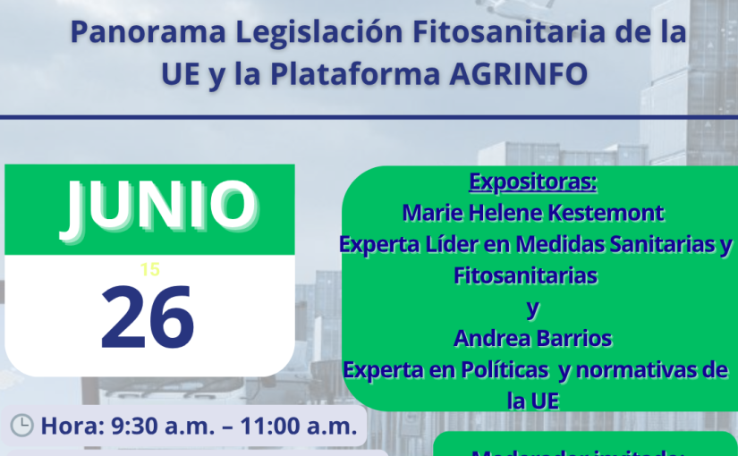 APEX le invita al webinar gratuito: Legislación Fitosanitaria de la UE y Plataforma AGRINFO