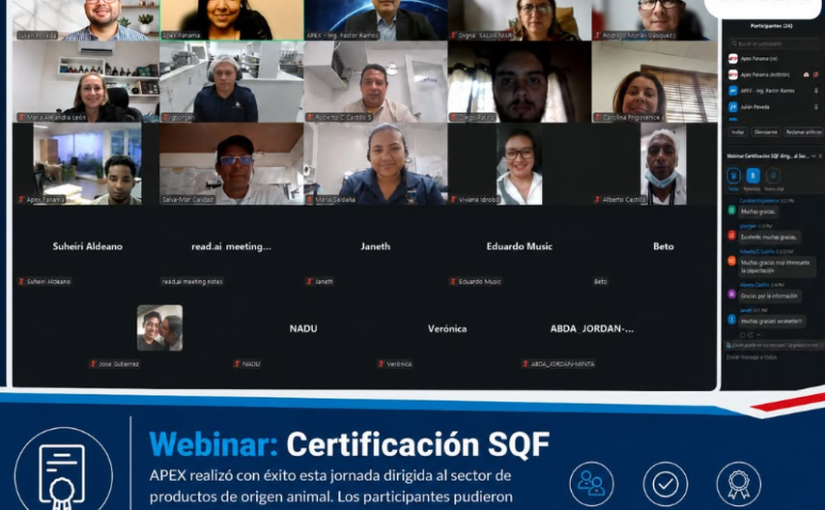 APEX capacita al sector exportador sobre la importancia de la Certificación SQF